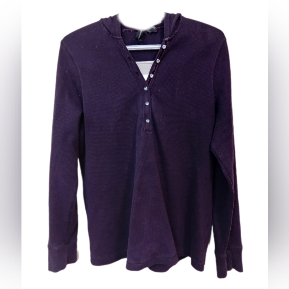 Jason Maxwell Deep Purple Knit Top